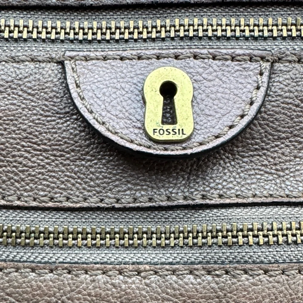 Fossil Rare Emily Crossbody Leather Bag Messenger Brown